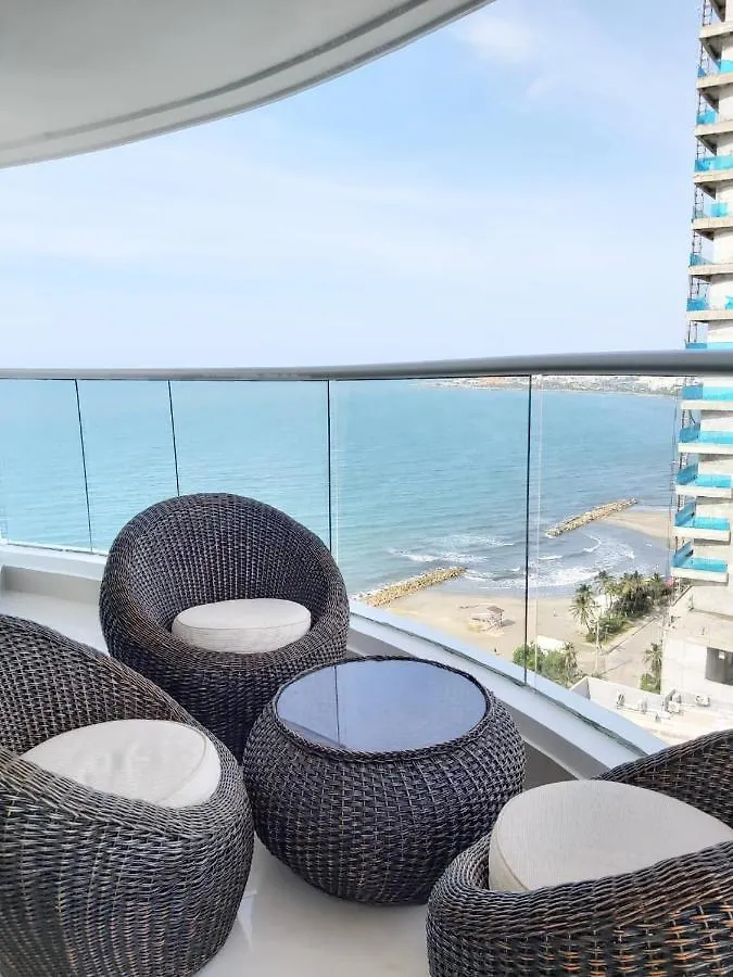 Palmetto Eliptic Luxury Beachfront Apartment Bocagrande Cartagena Colombia